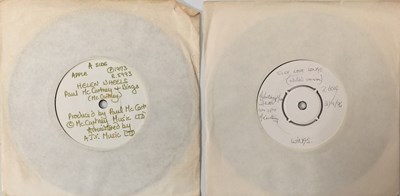 Lot 53 - PAUL MCCARTNEY/ WINGS - 7" WHITE LABEL TEST PRESSINGS