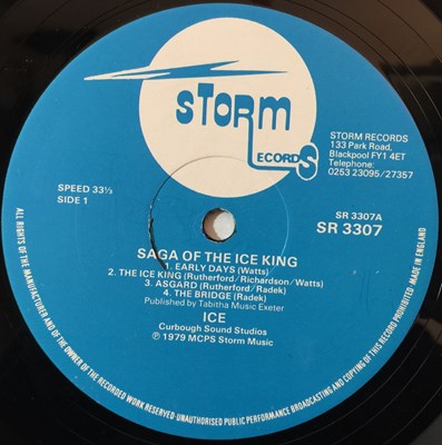 Lot 136 - ICE - SAGA OF THE ICE KING LP (ORIGINAL UK RELEASE - STORM SR 3307)