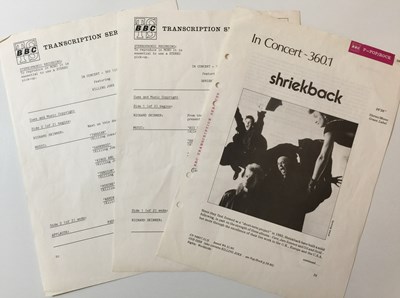 Lot 138 - SHRIEKBACK/KILLING JOKE - IN CONCERT - 360 LP (ORIGINAL BBC TRANSCRIPTION SERVICE RELEASE - CN 4607/S)