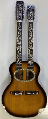 Lot 49 - ANTONIOTSAI - TWIN NECK ACOUSTIC GUITAR.