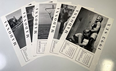 Lot 473 - MADONNA - SIX PROOF PRINTS FROM THE 'SEX' CALENDAR.
