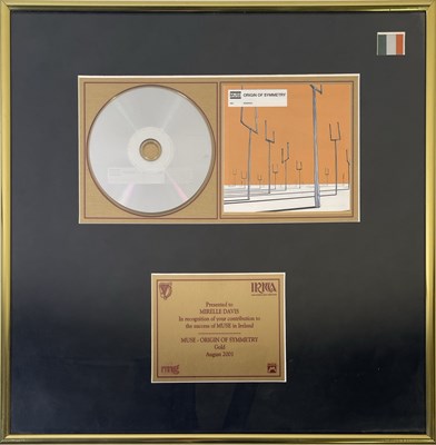 Lot 390 - MUSE - ORIGINS OF SYMMETRY GOLD PRESENTATION AWARD..