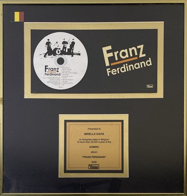 Lot 394 - FRANZ FERDINAND - FRANZ FERDINAND PRESENTATION AWARD.