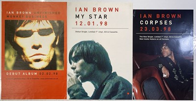 Lot 503 - STONE ROSES - IAN BROWN SIGNED POSTER.