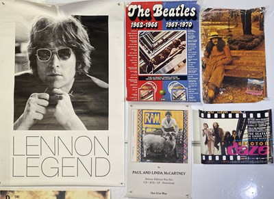Lot 376 - THE BEATLES - POSTER COLLECTION INC ORIGINAL GEORGE HARRISON DARK HORSE PROMO POSTER.