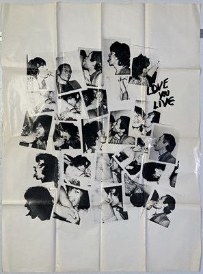 Lot 326 - THE ROLLING STONES - ORIGINAL ANDY WARHOL DESIGNED 'LOVE YOU LIVE' POSTER.