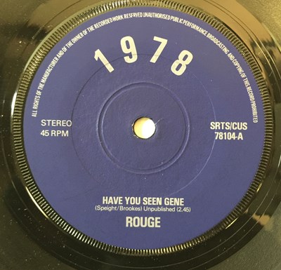 Lot 145 - ROUGE - HAVE YOU SEEN GENE c/w HARD TO ROCK AND ROLL 7" (ORIGINAL SELF-RELEASED COPY - 1978 RECORDS)