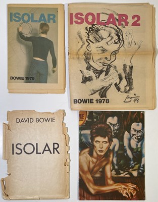 Lot 570 - DAVID BOWIE - ORIGINAL ISOLAR TOUR PROGRAMMES AND MAN WHO FELL TO EARTH LOBBY CARDS.