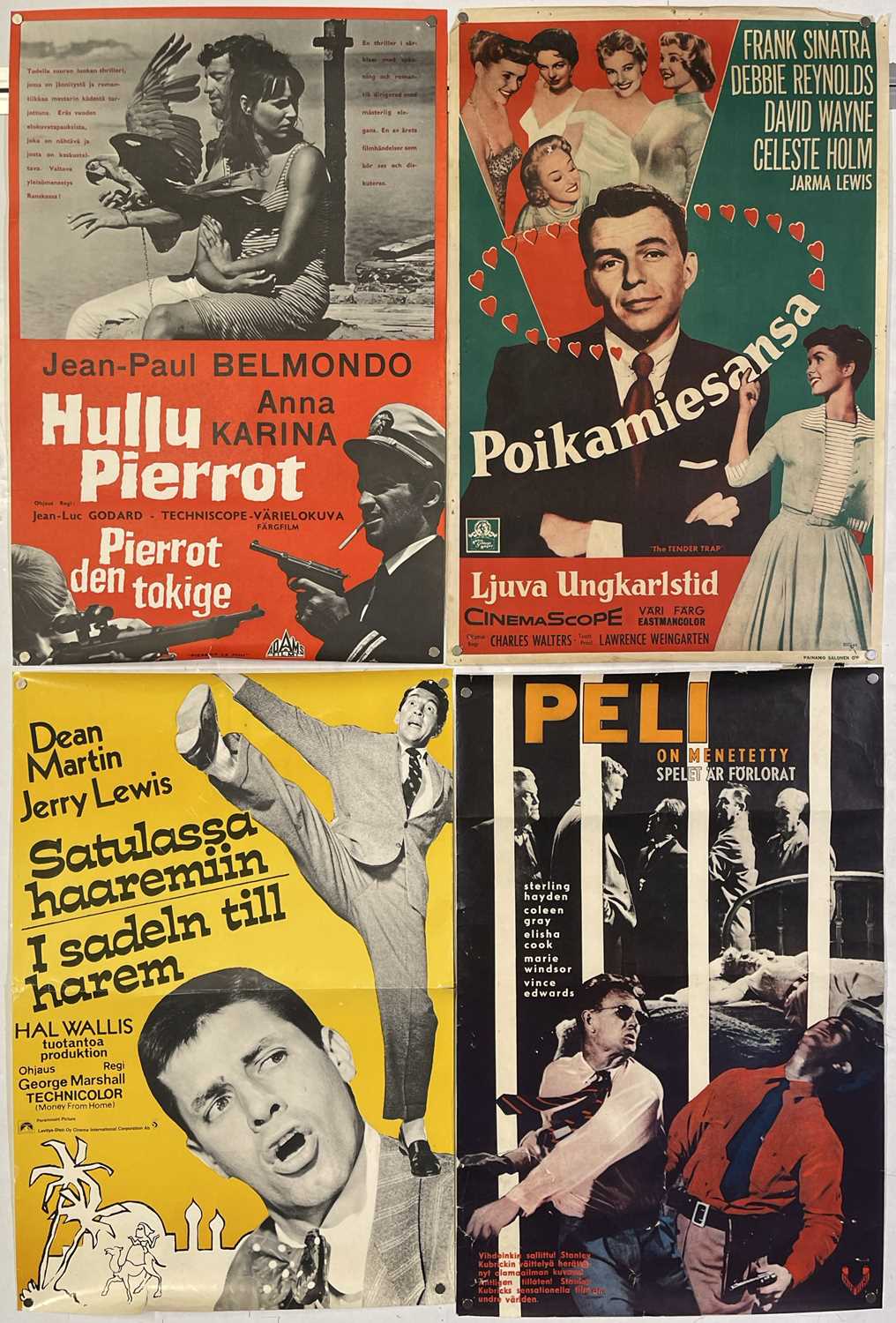Lot 89 - FINNISH FILM POSTER COLLECTION INC GODARD / KUBRICK / SINATRA TITLES.