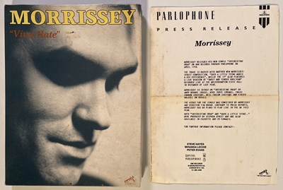 Lot 272 - THE SMITHS - MORRISSEY - VIVA HATE PRESS PACK AND PRESS RELEASE.