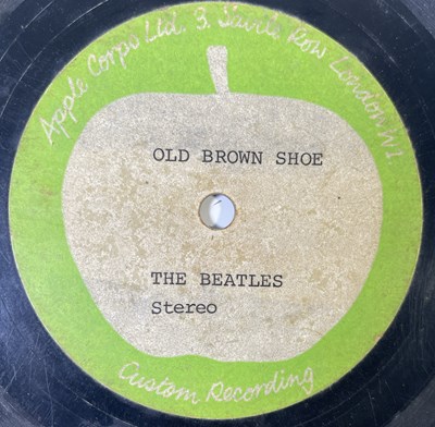 Lot 131 - THE BEATLES - OLD BROWN SHOE 7" - ORIGINAL UK APPLE ACETATE RECORDING