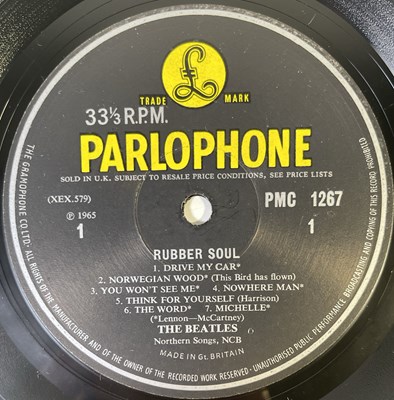 Lot 132 - THE BEATLES - RUBBER SOUL LP (SECOND UK MONO PRESSING - PMC 1267)