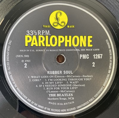 Lot 132 - THE BEATLES - RUBBER SOUL LP (SECOND UK MONO PRESSING - PMC 1267)