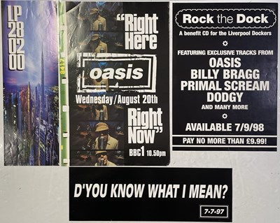 Lot 514 - OASIS PROMOTIONAL POSTERS.