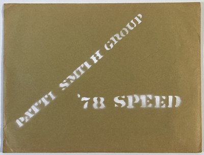 Lot 312 - PATTI SMITH - A RARE '78 SPEED PRESS KIT/ZINE WITH SIGNED POSTER.