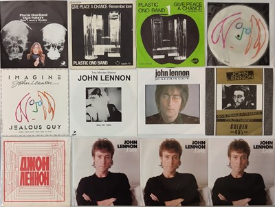 Lot 658 - JOHN LENNON/ GEORGE HARRISON AND RELATED - 7" PACK (UK/ EU PRESSINGS)
