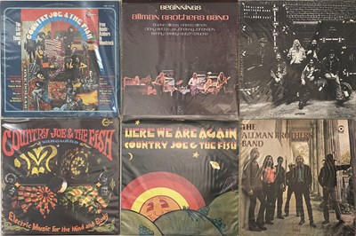 Lot 863 - THE ALLMAN BROTHERS BAND/ COUNTRY JOE AND THE FISH - LP COLLECTION