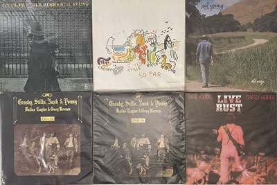 Lot 864 - CROSBY STILLS NASH & YOUNG AND RELATED - LP PACK (INC UK PLUM/ RED ATLANTICS)