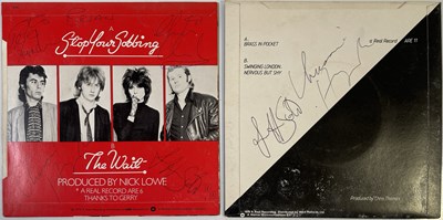 Lot 290 - THE PRETENDERS - TWO SIGNED 7" SINGLES.
