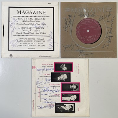 Lot 296 - MAGAZINE - THREE SIGNED 7" SINGLES..