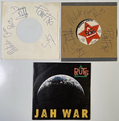 Lot 297 - RUTS - SIGNED 7" SINGLES.