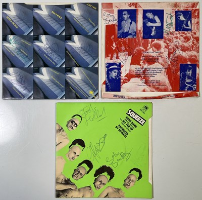 Lot 301 - SQUEEZE - THREE SIGNED 7" SINGLES.