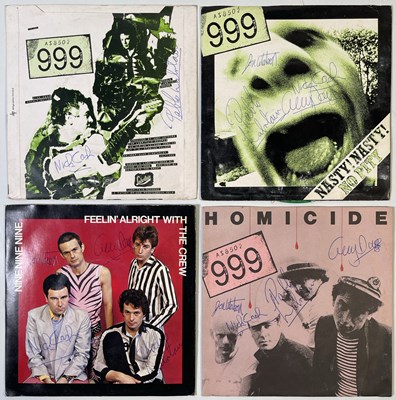 Lot 303 - PUNK INTEREST - 999 SIGNED 7" SINGLES.