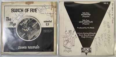 Lot 307 - PUNK - TWO SIGNED COLLECTABLE SINGLES INC PINPOINT / THE FLYS.