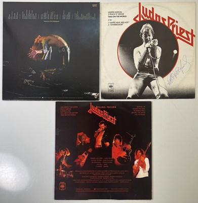 Lot 371 - HARD ROCK SIGNED RECORDS INC JUDAS PRIEST.
