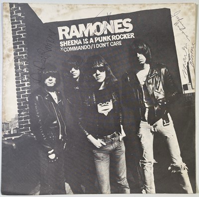 Lot 319 - THE RAMONES - FULLY SIGNED COPY OF 'SHEENA IS A PUNK ROCKER'.