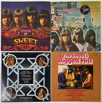 Lot 330 - THE SWEET - FOUR SIGNED LPS.