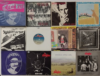 Lot 786 - SEX PISTOLS / CLASH / STRANGLERS / RELATED - 7" COLLECTION