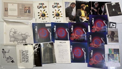 Lot 444 - ERIC CLAPTON - PROGRAMME COLLECTION AND DESIGN MATERIALS.