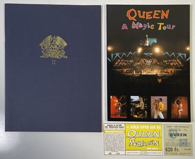 Lot 457 - QUEEN PROGRAMME, 1991 BROCHURE, TICKET STUBS.