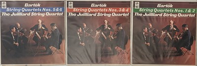 Lot 892 - THE JUILLIARD STRING QUARTET - STRING QUARTETS NOS 1-6 (SAX5260-5262)