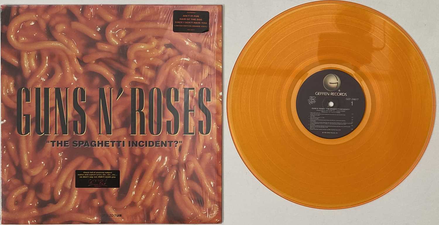 Lot 897 - GUNS 'N' ROSES - THE SPAGHETTI INCIDENT? LP (GEF-24617 - ORIGINAL STERLING ORANGE STAMPED)