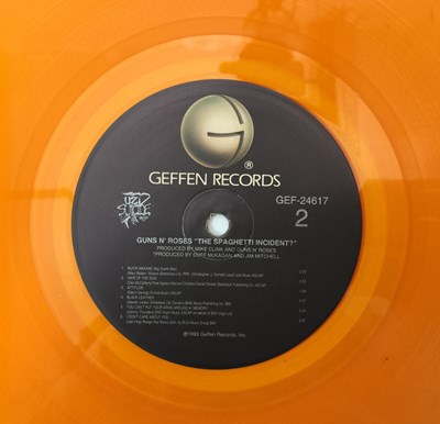 Lot 897 - GUNS 'N' ROSES - THE SPAGHETTI INCIDENT? LP (GEF-24617 - ORIGINAL STERLING ORANGE STAMPED)