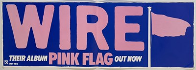 Lot 347 - WIRE - ORIGINAL 'PINK FLAG' PROMOTIONAL POSTER.