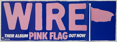 Lot 353 - WIRE - ORIGINAL 'PINK FLAG' PROMOTIONAL POSTER.