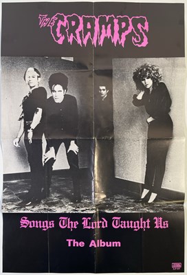Lot 358 - THE CRAMPS - ORIGINAL 'SONGS THE LORD...' PROMO POSTER.