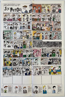 Lot 360 - THE SEX PISTOLS - RARE MARK JAY DESIGNED 'PERSONNEL' CARTOON POSTER.
