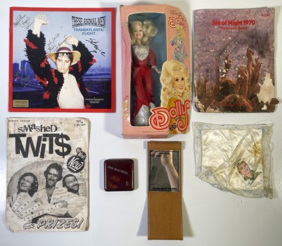 Lot 368 - PROMOTIONAL MEMORABILIA INC DOLLY PARTON / ADAM FAITH.