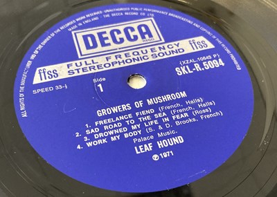 Lot 148 - LEAF HOUND - GROWERS OF MUSHROOM LP (ORIGINAL UK PRESSING - DECCA SKL-R 5094)