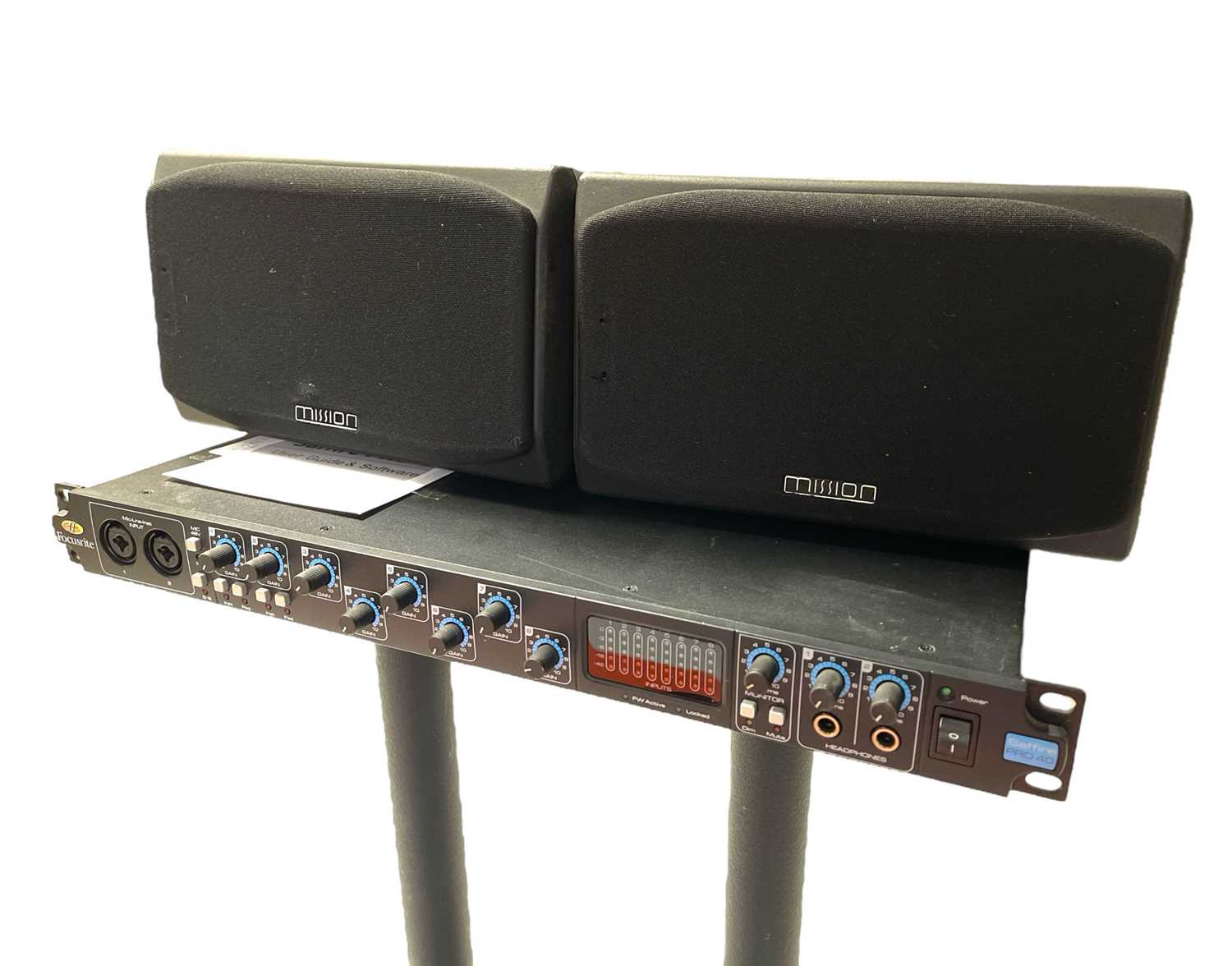 Lot 31 - HI-FI INC YAMAHA SUBWOOFER / FOCUSRITE AUDIO INTERFACE.