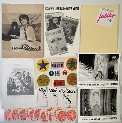 Lot 384 - PUNK - PROMO ITEMS INC SEX PISTOLS STICKERS.