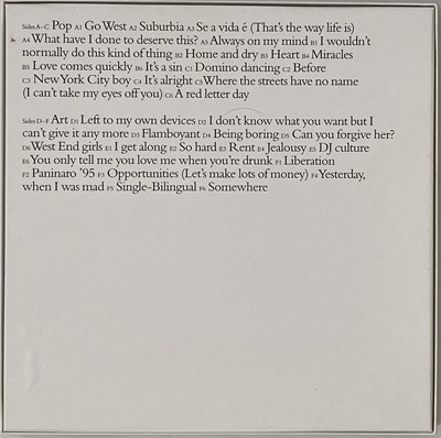 Lot 1003 - PET SHOP BOYS - POPART (THE HITS) LP BOX SET (UK ORIGINAL - PARLOPHONE - 593 8841)