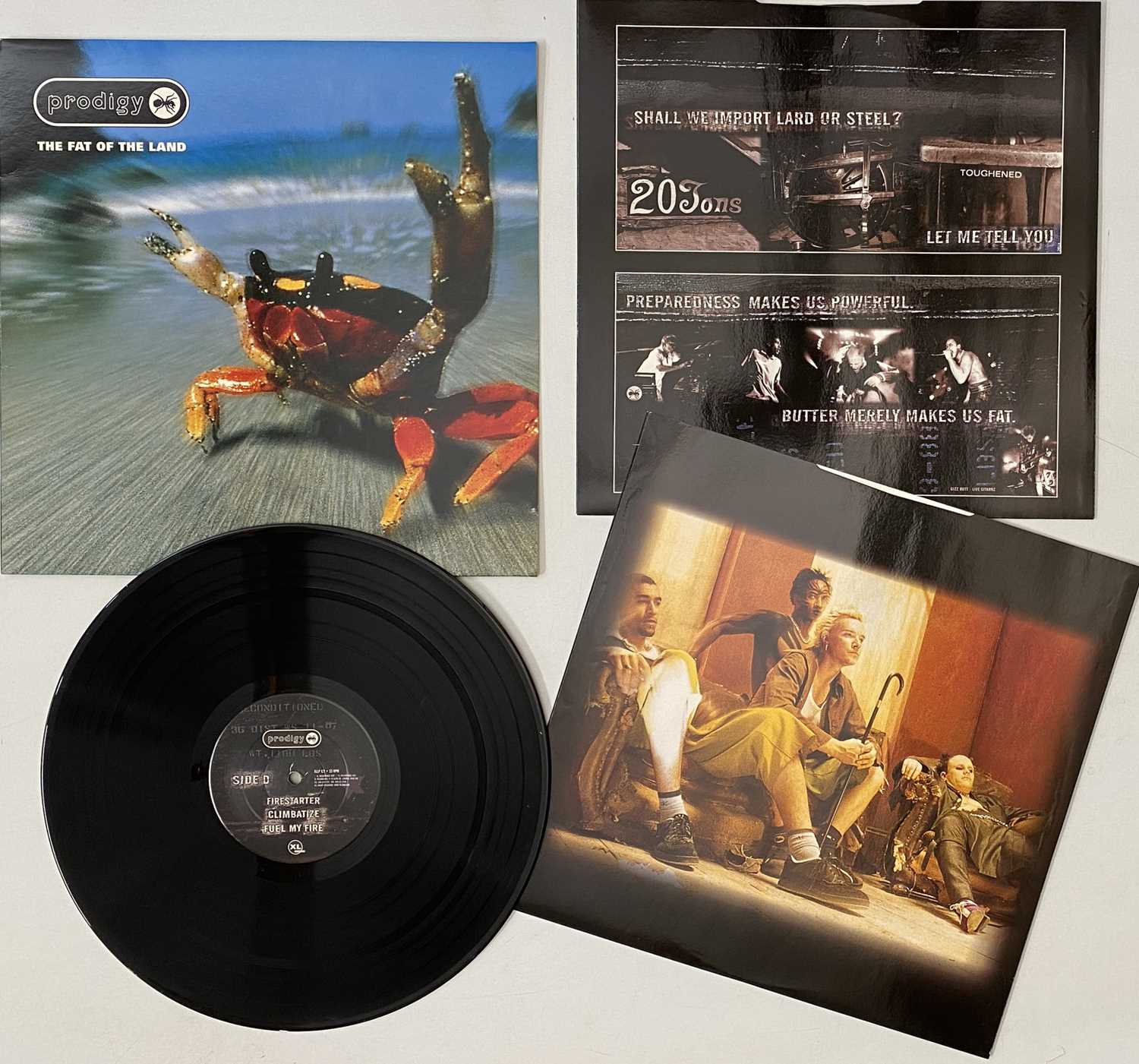 Lot 1004 - PRODIGY - THE FAT OF THE LAND LP (UK ORIGINAL - XL RECORDINGS - XLLP 121)