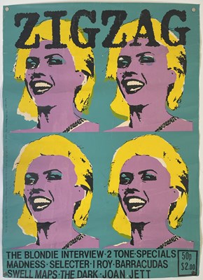 Lot 401 - PUNK INTEREST- ZIG ZAG MAGAZINE DEBBIE HARRY POSTER.
