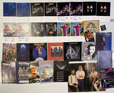 Lot 63 - GENESIS / MARILLION ETC - CONCERT / TOUR PROGRAMMES - 12 MARILLION SIGNED CARDS.