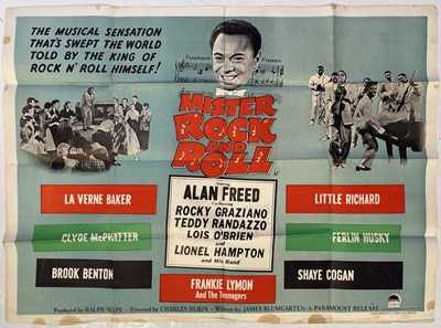 Lot 187 - MISTER ROCK AND ROLL (1957) - ORIGINAL UK QUAD POSTER.